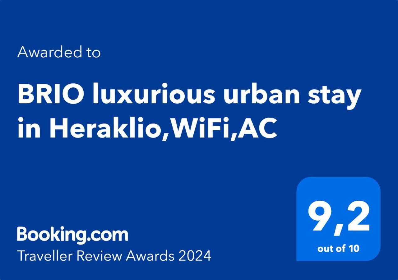 Brio Luxurious Urban Stay In Heraklio,Wifi,Αc Heraklion Exteriör bild
